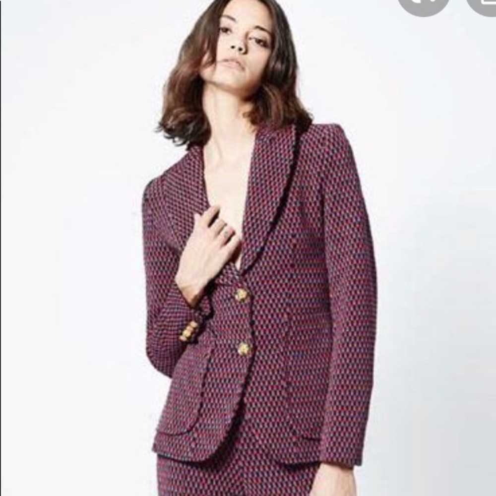 Smythe check portrait neck blazer - Picture 2 of 2